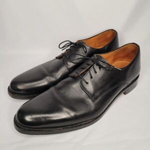 Carlos by Carlos Santana Mens Leather Pointed Toe Lace Up Oxfords Black Size 12